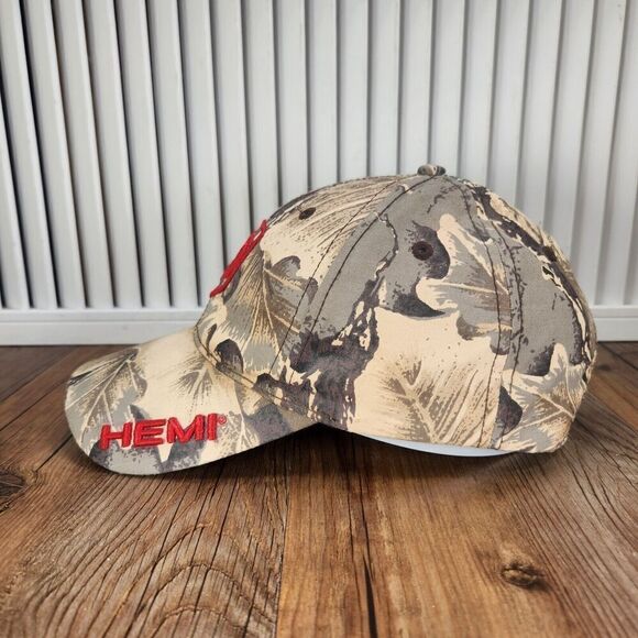 VINTAGE Dodge Hemi Hat Cap Snapback Camo Mens Trucks Hunting Outdoors Fishing - Picture 6 of 10